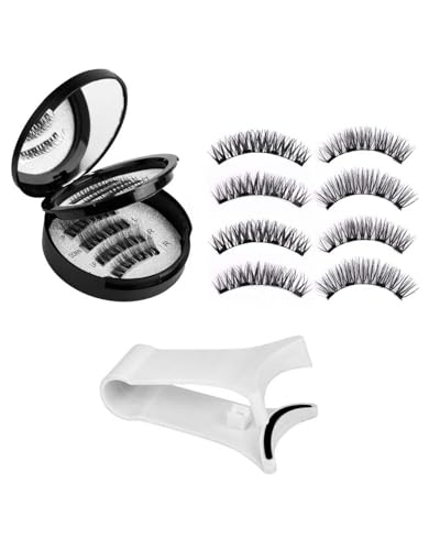 TPZORJX 2 Paar Magnetische Wimpern,Wimpernlifting Set,Natürlich Wimpern mit Dünnem Magnet,Magnetic Lashes Ohne Eyeliner,3D Künstliche Wimpern Extensions,Geschenkbox-Set von TPZORJX