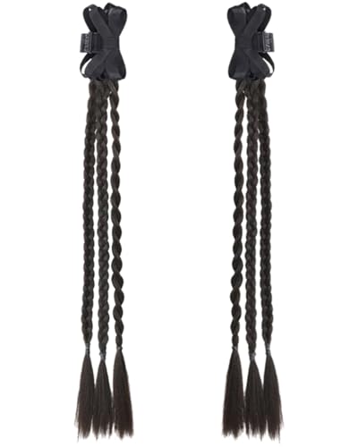 TPZORJX 2 Stück Haarschleife Damen - Boxer-Zöpfe,Schleife Haarspange, Haarschleife mit Dünne Bänder für Damen Mädchen Kinder von TPZORJX