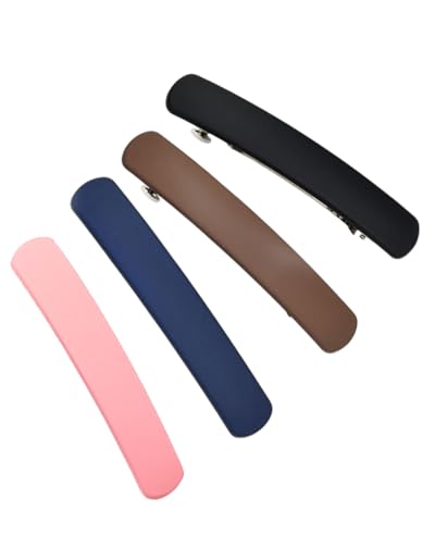 TPZORJX 4 Stück Damen Haarspangen - Automatische Haarspange Für Dünnes Haar und Dickes Haar Clips Set automatische große Klassische Haarspangen für feines und mitteldickes Haar von TPZORJX