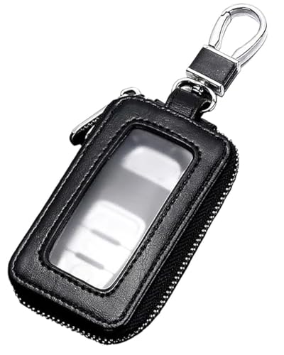TPZORJX Auto Schlüsseletui Leder Schlüsseltasche Autoschlüssel Tasche, Autoschlüsselhalter mit Metallhaken und Schlüsselring Autoschlüsselhülle Schutz für Herren Damen von TPZORJX