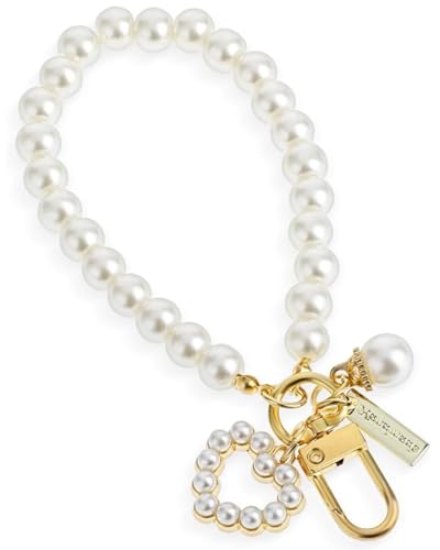 TPZORJX Perlen Schlüsselanhänger Vielseitiger, Schlüsselband Kurz Mit Schlüsselring Für Frau Edler Keychain Aesthetic, modischer Taschen- oder Schlüssel-Accessoire für handtaschen von TPZORJX