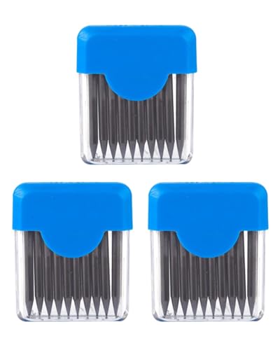 TPZORJX Zirkelersatzminen, 30 Stück Zirkelminen, 2 mm Durchmesser Zirkel Ersatzminen 10mm Lang Minen für Zirkelspitzer Mathematische Zeichnungserstellung Holzbearbeitungsmarker von TPZORJX