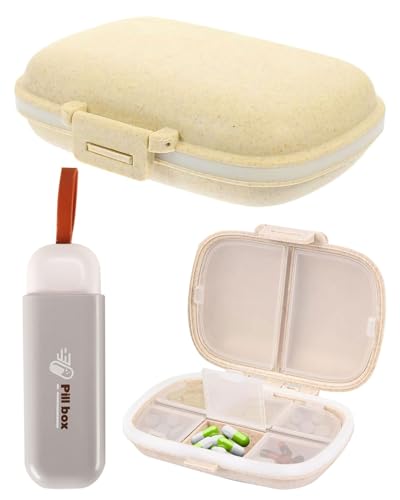 TPZORJX pillendose klein für unterwegs,2 Packung pillendose Reise-Pillen-Organizer, tragbare Pillendose, kleine Pillendose für Taschengeldbörse, tragbarer Medizin-Vitamin-Behälter, 2 Modelle TPZORJX pillendose klein für unterwegs,2 Packung pillendose Reise-Pillen-Organizer, tragbare Pillendose, kleine Pillendose für Taschengeldbörse, tragbarer Medizin-Vitamin-Behälter, 2 Modelle von TPZORJX