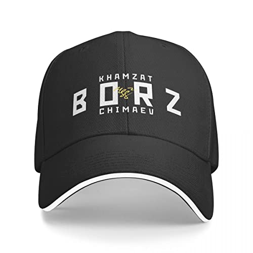 TQASER Basecap Khamzat Chimaev Borz Signature Cap Baseballmütze Baseball Herrenmützen Frauen Mütze Herren Damen Geschenk von TQASER