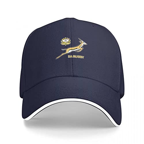 TQASER Basecap Rugby Vintage Springbok Logo Baseballmütze Militärmütze Mann Snapback Mütze Hüte für Frauen Herren Geschenk von TQASER
