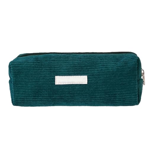 TQEBWUS 21x10cm Cord Federmäppchen, Mäppchen Federmäppchen, Cord Stoff Pencil Case, Briefpapier Bleistift Organizer Tasche, Für Middle School College Studentin Mädchen Geschenk von TQEBWUS