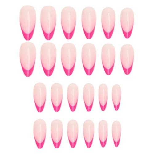 TQEBWUS Falsche Nägel, künstliche Nägel,Fake Nails Mandel | Wiederverwendbares glänzungsvolles 24 Presse auf Fingernägeln für Frauen Mädchen Maniküre Kunst von TQEBWUS