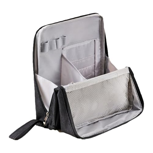 TQEBWUS Steh-Make-Up-Tasche - Palette Etui | wasserdichte Steh-Tasche Mit Spiegel & Fächern Reisefertig Für Teenager Und Damen von TQEBWUS