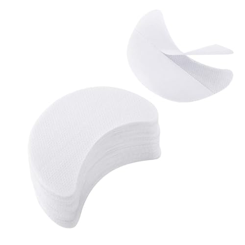 Lidschatten Protector Pads, 100 Stück Lidschattenschild Lidschatten Protector Pads Lidschatten Gel Pad Patches Lidschatten Schablonen zur Verhindern Wimpernverlängerung Tönung Make-up Rückstand von TQPUWT