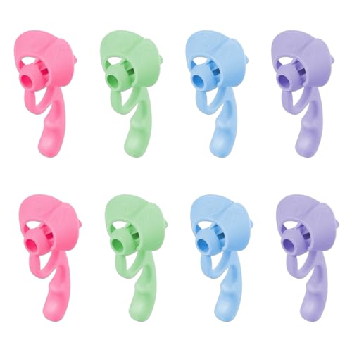 Schreibhilfe für Stift Kinder, 8 Stück Bleistift Griffe Ergonomische Stifthalter für Verschiedene Stifte, Korrekte Handschrift Haltung für Kinder Kindergarten Erwachsene Spezielle Bedürfnisse von TQPUWT