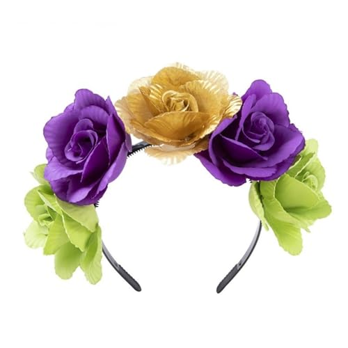 Blumen-Haarband, verstellbar, Party-Haarschmuck, Haarschmuck, Haarschmuck, für Damen, Braut, Hochzeit, Party, Kopfschmuck Blumen-Haarband, verstellbar, Party-Haarschmuck, Haarschmuck, Haarschmuck, für Damen, Braut, Hochzeit, Party, Kopfschmuck von TQUXNGA
