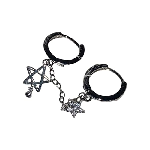 Funkelnde Tropfen-Ohrringe mit Stern-Ohrschnallen, für Damen, modisch, für den täglichen Gebrauch, Party-Ohrschmuck von TQUXNGA