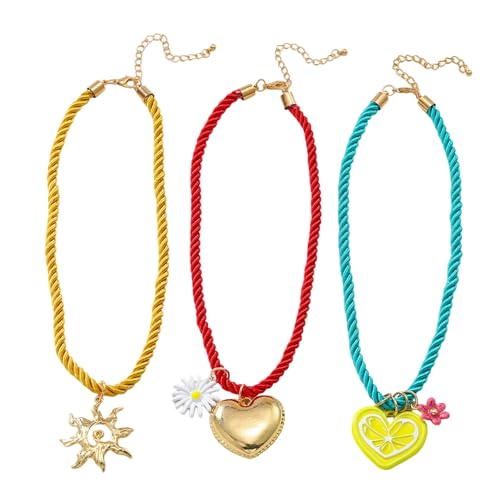 TQUXNGA Artistics Halskette mit Sonnenblumen-Herz-Anhänger, stabile Legierung, Schmuck, Statement-Stücke für Frauen, Sonnenblumen-Herz-Anhänger von TQUXNGA