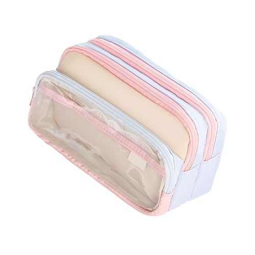 TQUXNGA Contrast Color Pencil Case Clear Pencils Bag Large Capacity Pen Case Japanese Styles Pens Bag Pencil Aesthetic Pen Large Capacity Pouch von TQUXNGA