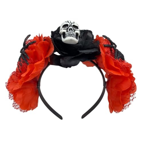 TQUXNGA Haarreif mit Spinnenschädel für Halloween, Party, Cosplay, Kopfbedeckung, Haarschmuck, Haarschmuck von TQUXNGA