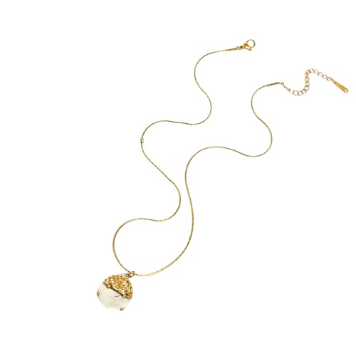 TQUXNGA Minimalistische runde Halskette mit Anhänger, verstellbare Kette, französischer Stil, Schmuck für Frauen, leicht und bequem, elegant, minimalistisches Schmuckgeschenk für Damen, Einheitsgröße TQUXNGA Minimalistische runde Halskette mit Anhänger, verstellbare Kette, französischer Stil, Schmuck für Frauen, leicht und bequem, elegant, minimalistisches Schmuckgeschenk für Damen, Einheitsgröße von TQUXNGA