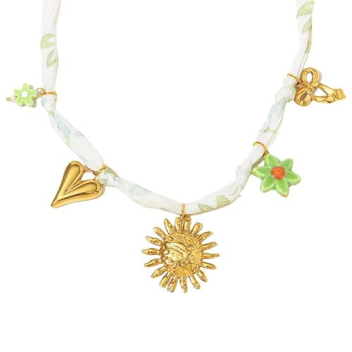 TQUXNGA Stilvolle Muschel-Halskette, trendiger Strandschmuck, Edelstahl-Schlüsselbeinkette für Freizeit und Party, leichter Schmuck für Damen, Einheitsgröße, Wie beschrieben, Wie beschrieben von TQUXNGA