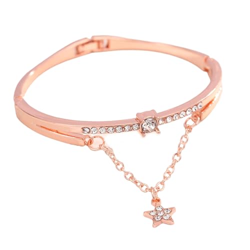 TQUXNGA Unisex-Armreif, offener Armreif, Brautschmuck, Punk, Armschmuck, geeignet für verschiedene Anlässe, eleganter Metall-Armreif, Einheitsgröße, Wie beschrieben von TQUXNGA