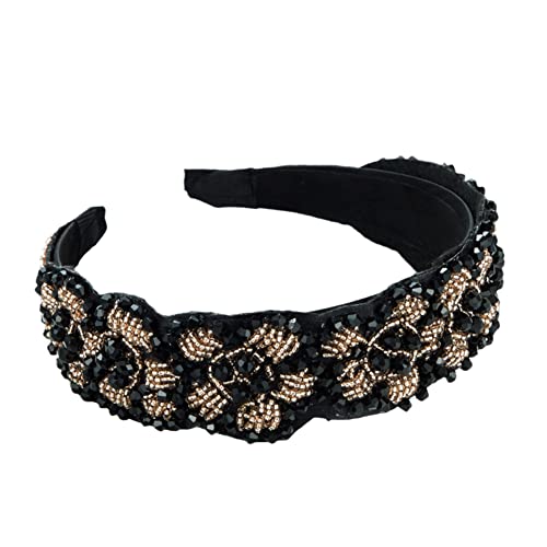 Barock Diamant Stirnband Haarschmuck Damen Party Haarband Haarband Mädchen Kopfbedeckung(E) von TQVLNMCR