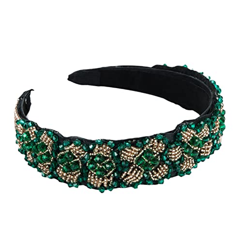 Barock Diamant Stirnband Haarschmuck Damen Party Haarband Haarband Mädchen Kopfbedeckung(GN) von TQVLNMCR