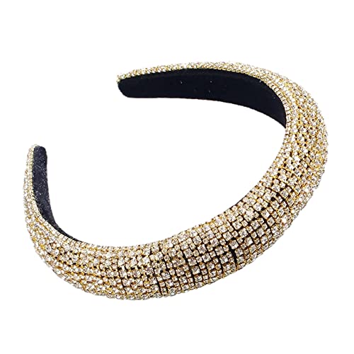 Barocke handgefertigte Perlen-Perlen-Edelstein-Retro-Haarbänder for Damen, Haarschleifen, Blumenkronen-Stirnbänder(14-Gold) von TQVLNMCR