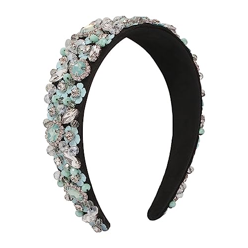Bunte Pailletten Stirnband Strass Kristall Haarband Lünette Haarband Frauen Mädchen Haarschleife Haarschmuck(GN) von TQVLNMCR