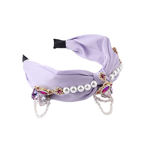 Funkelnde handgefertigte Barock-Kristall-gepolsterte Stirnbänder for Damen, Hochzeit, Strass-Haarbänder(19) von TQVLNMCR