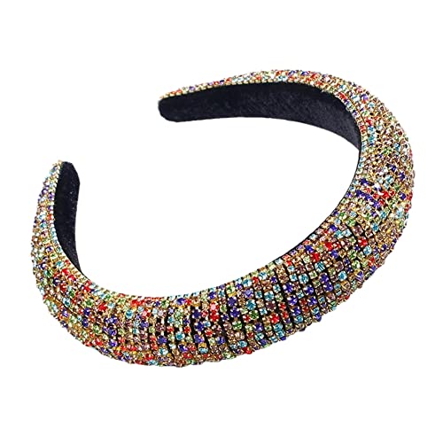Mädchen glänzendes Haarband Haarreifen Frauen Stirnbänder Ornamente breite Lünette Kopfreifen(FG26) von TQVLNMCR