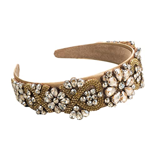 Mädchen glänzendes Haarband Haarreifen Frauen Stirnbänder Ornamente breite Lünette Kopfreifen(FG696) von TQVLNMCR