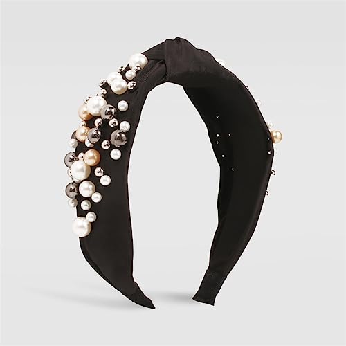 Strass Perle Pailletten Blume Geometrische Perlen Haarschmuck Kristall Stirnband Haarschmuck for Frauen(13) von TQVLNMCR