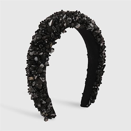 Volle Kristall Kopf Bands Kleine Perlen Gepolsterte Haarbänder for Frauen Mode Kopfschmuck Mädchen Kopf Hoops(E) von TQVLNMCR