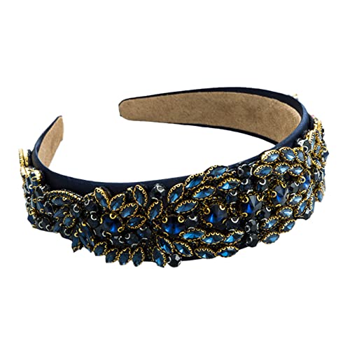 Voller Diamant-Stirnband mit breiter Krempe, barocker Haarschmuck, glänzendes Haarband for Damen und Mädchen, for Partys(D) von TQVLNMCR