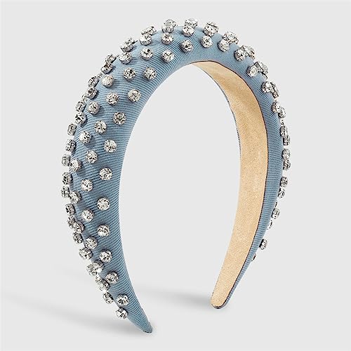 Vollständig mit Strass gepolsterte Stirnbänder in Bonbonfarben, Haarschmuck, robuster Kristall-Kopf-Reifen-Kopfschmuck for Frauen und Mädchen(D) von TQVLNMCR