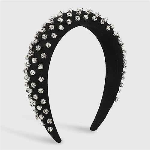 Vollständig mit Strass gepolsterte Stirnbänder in Bonbonfarben, Haarschmuck, robuster Kristall-Kopf-Reifen-Kopfschmuck for Frauen und Mädchen(E) von TQVLNMCR