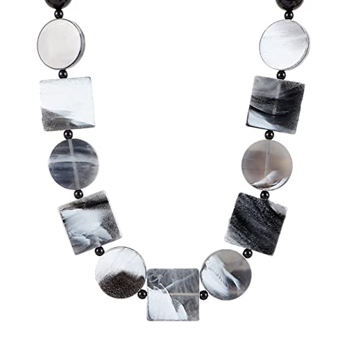 TQWSVUM Chunky Chain Acryl Halsketten Für Frauen – Acrylharz Perlen Geometrischer Anhänger Statement Halsreifen – Handgefertigte Mode Böhmischen Kunststoff Halsketten Schmuck TQWSVUM Chunky Chain Acryl Halsketten Für Frauen – Acrylharz Perlen Geometrischer Anhänger Statement Halsreifen – Handgefertigte Mode Böhmischen Kunststoff Halsketten Schmuck von TQWSVUM