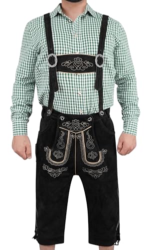 TR Martha Herren Trachten Kniebundhose, Schwarz , 48 von TR Martha
