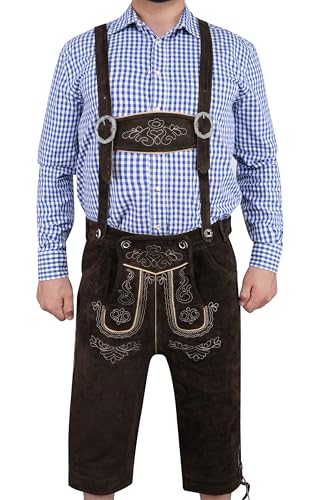 TR Martha Herren Trachten Kniebundhose, Dunkelbraun , 50 von TR Martha