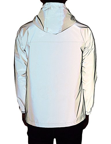 TR Damen voll reflektierende Jacke 3m einen.Kreislauf.durchmachenjacke Asian m = us s grau von TR