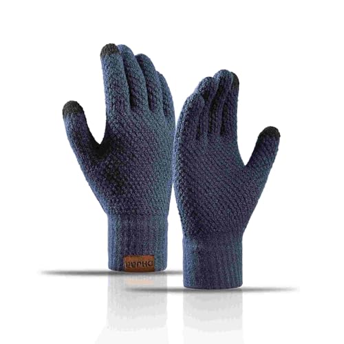 TRABIG Handschuhe Herren und Damen Winter Warm, Thermo Fleece Handschuhe Touchscreen, Strickhandschuhe für Männer Frauen Smartphone Extra Warme Gefüttert für Camping Wandern Laufen Fahren von TRABIG