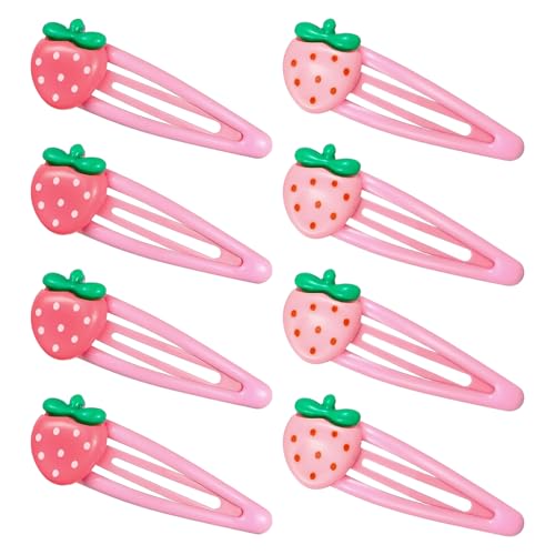 Erdbeer-Haarspangen für Frauen – rosa Obst-Haarnadel, Krokodilklemme, Y2K, Retro-Haarschmuck, niedliches Metall-Haarspangen, dekoratives süßes Geschenk für den täglichen Gebrauch, 8 Stück Erdbeer-Haarspangen für Frauen – rosa Obst-Haarnadel, Krokodilklemme, Y2K, Retro-Haarschmuck, niedliches Metall-Haarspangen, dekoratives süßes Geschenk für den täglichen Gebrauch, 8 Stück von TRACOMPAN