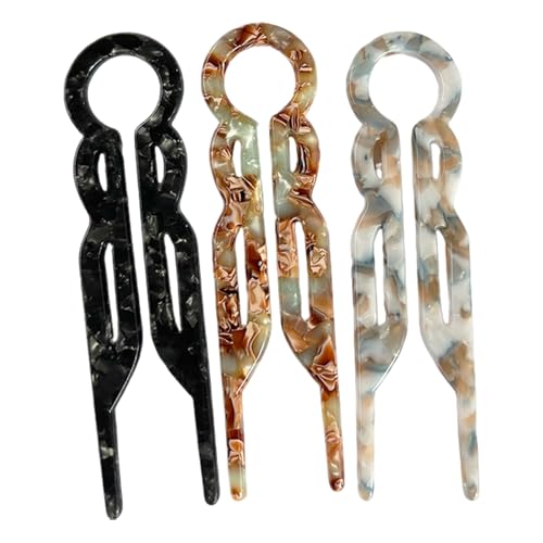 U-förmige Haarnadeln für Frauen – Acetat-Haarklammern für dickes langes Haar, elegantes Haar-Accessoire für Dutts, Twists und Hochsteckfrisuren, Hochzeiten und den täglichen Gebrauch (Schwarz/Braun U-förmige Haarnadeln für Frauen – Acetat-Haarklammern für dickes langes Haar, elegantes Haar-Accessoire für Dutts, Twists und Hochsteckfrisuren, Hochzeiten und den täglichen Gebrauch (Schwarz/Braun von TRACOMPAN