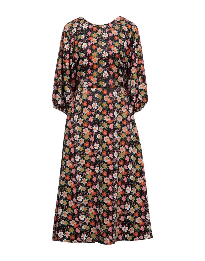 TRAFFIC PEOPLE Midi-kleid Damen Schwarz von TRAFFIC PEOPLE