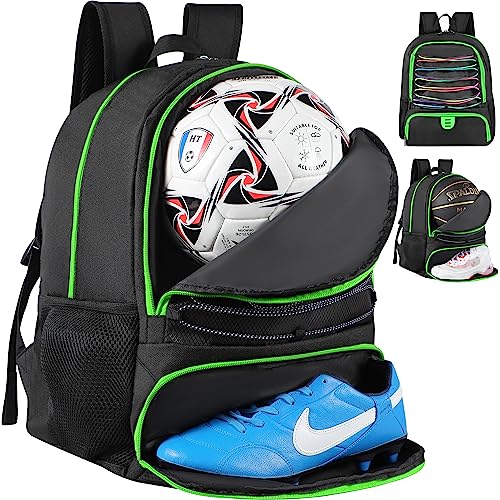 TRAILKICKER Basketballtasche aus Netzstoff, für Sport, Volleyball, Fußball, mit Ball- und Schuhfach, für Jungen, Mädchen, Herren, Damen, Ballausrüstung, Tasche, alle Sportstätten, TK13GREEN, TRAILKICKER Basketballtasche aus Netzstoff, für Sport, Volleyball, Fußball, mit Ball- und Schuhfach, für Jungen, Mädchen, Herren, Damen, Ballausrüstung, Tasche, alle Sportstätten, TK13GREEN, von TRAILKICKER