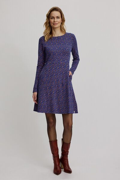 TRANQUILLO Gestricktes Swing-Kleid im Retro-Look (W25E140) von TRANQUILLO