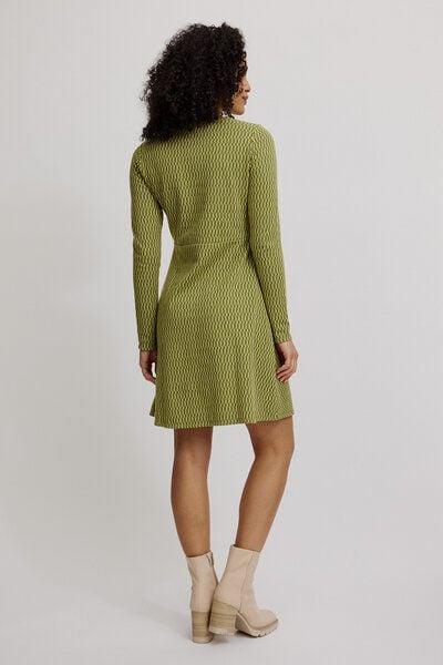 TRANQUILLO Gestricktes Swing-Kleid im Retro-Look (W25E140) von TRANQUILLO