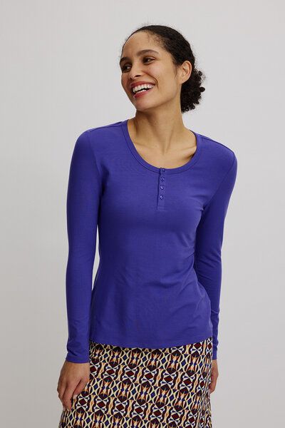 TRANQUILLO Henley-Shirt aus Tencel (W25BAS11) von TRANQUILLO