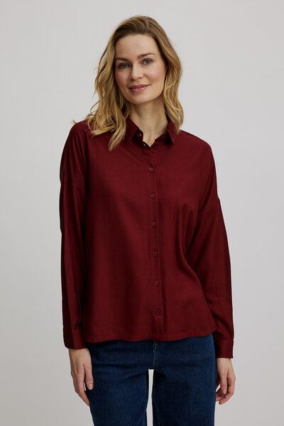 TRANQUILLO Oversize-Bluse aus EcoVero Viskose (W25C21) von TRANQUILLO