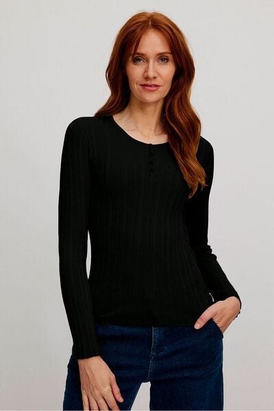 TRANQUILLO Seidiges EcoVero-Shirt (W25C111) von TRANQUILLO