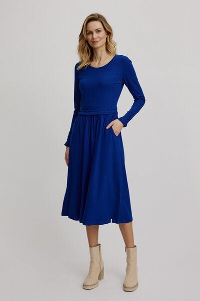 TRANQUILLO Tailliertes Jersey-Kleid (W25E10) von TRANQUILLO