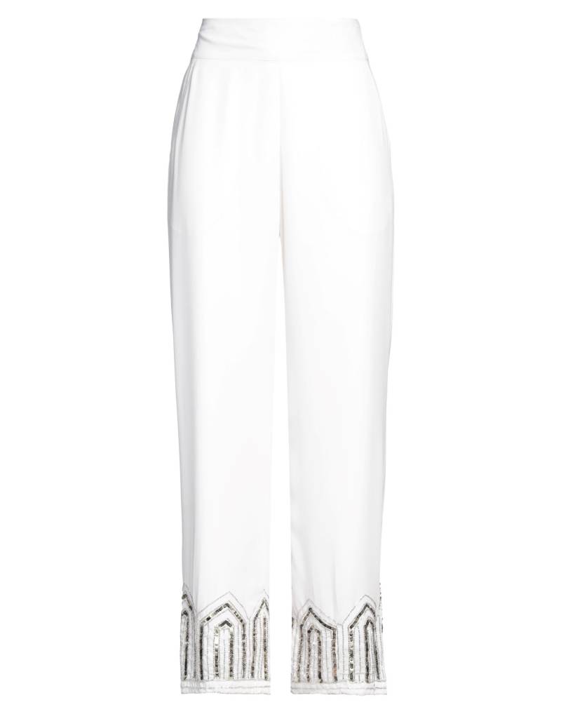 TRASH & LUXURY Hose Damen Weiß von TRASH & LUXURY